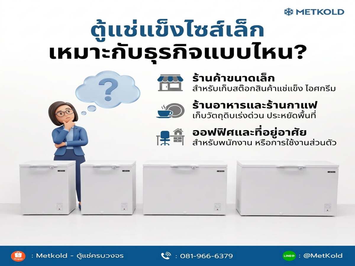 ตู้แช่แข็งไซส์เล็ก เหมาะกับใคร เจาะลึกข้อดีจาก METKOLD