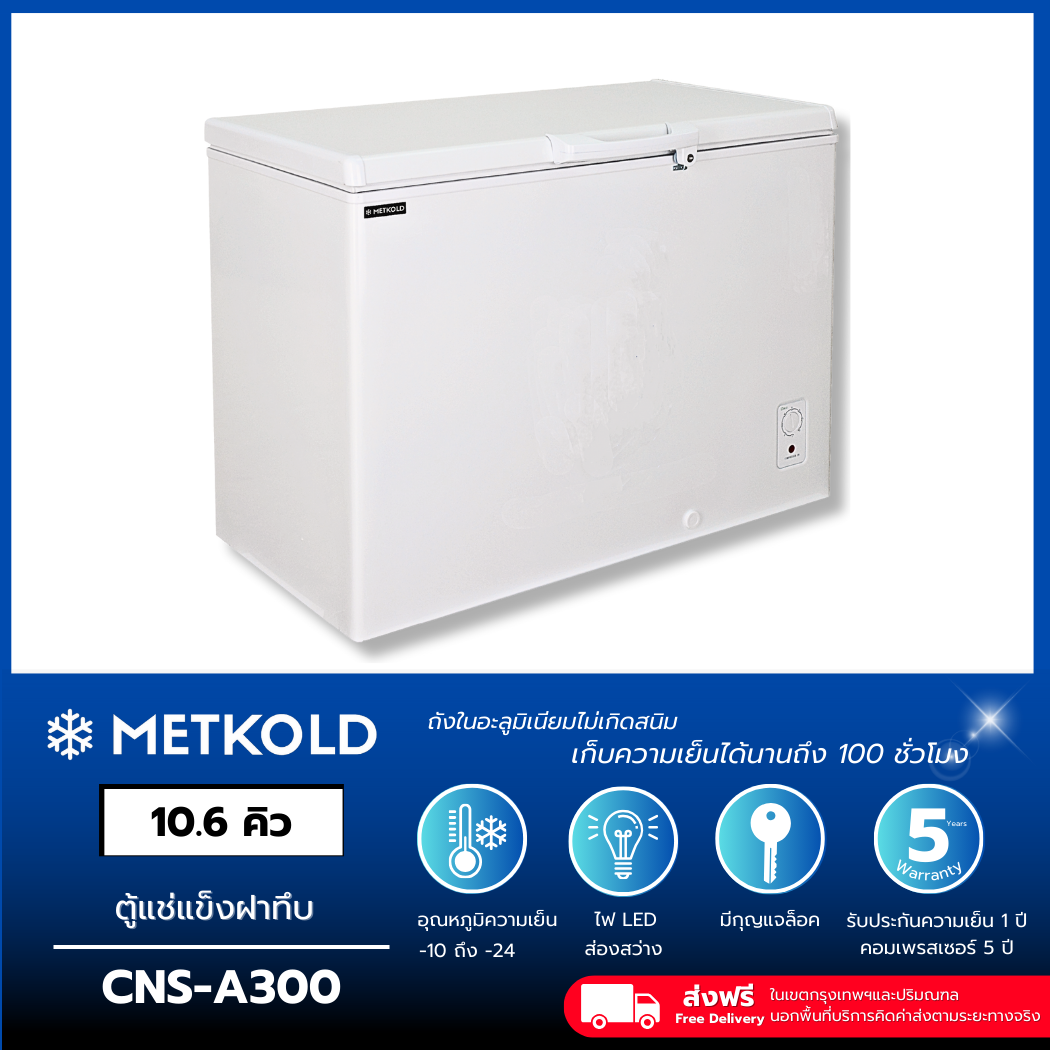 ตู้แช่แข็งฝาทึบ ความจุ 300 ลิตร 10.6 คิว (CNS-A300)